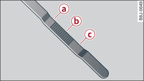 Example 2: Markings on oil dipstick