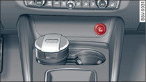 Cigarette lighter in the centre console