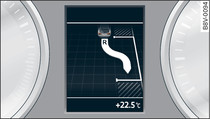 Instrument cluster: Prompt to select reverse gear