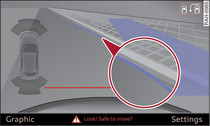 MMI: Blue marking touches edge of pavement