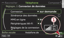 Configuration de la connexion de données