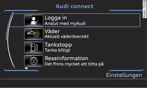 Audi connect-tjänster