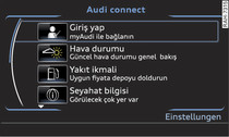 Audi connect hizmetleri