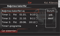 MMI: Zamanlayıcının ayarlanması