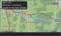 Displaying TMC/TMCpro traffic information on the map