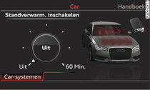 MMI: Interieurvoorverwarming direct in- en uitschakelen