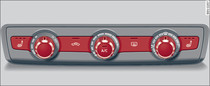 Układ ogrzewania/wentylacji lub ręcznie sterowany układ klimatyzacji*: elementy obsługi
