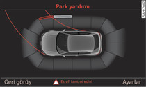 MMI: Optik mesafe göstergesi (Park asistanlı araçlar*)