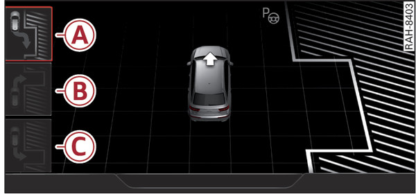 Abb. 191 Infotainment: Parklücke erkannt