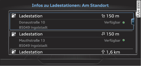 Abb. 241 Beispiel: Ladesäulen im Standortumkreis