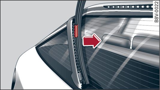 Fig. 63 Rear window wiper: Removing the wiper blade