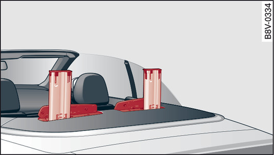 Fig. 272 Rear seats: Rollover bars in deployed position