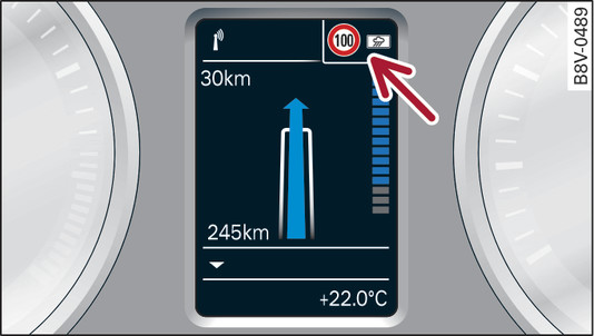 Fig. 152 Instrument cluster: Secondary display