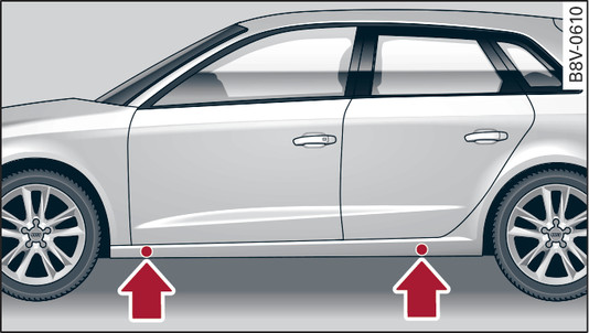 Fig. 330 Sills: markings (example)