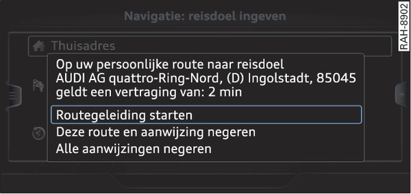 Afbeelding 230Aanwijzing voor persoonlijke route