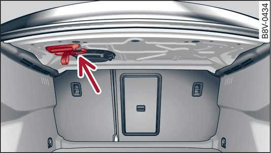 Rys. 76Dotyczy: Limousine przestrzeń bagażnika: haczyki do toreb*