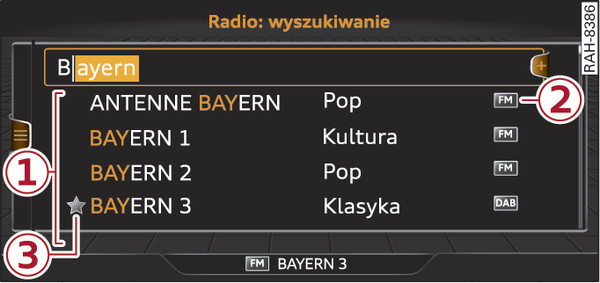 Rys. 243Pole wprowadzania i listy trafień swobodnego wyszukiwania