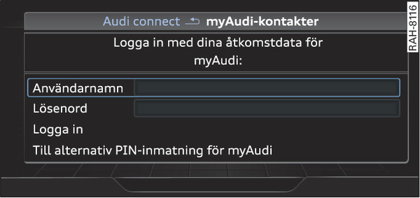 Bild 222 Anslutning till myAudi