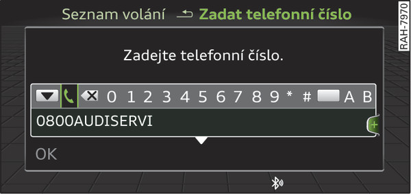 Obr. 213 Speller pro zadávání čísel