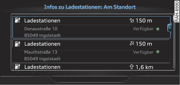 Abb. 237 Beispiel: Ladesäulen im Standortumkreis