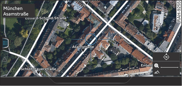 Abb. 232 Beispiel: Kartendarstellung Satellitenkarte