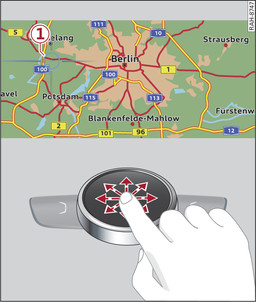 Fig. 195 Moving the crosshairs