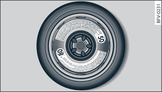 Fig. 334 Roue d urgence (exemple)