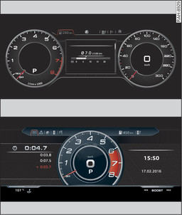 Fig. 10 Vue standard : classique/sportive*