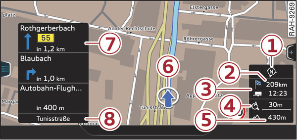 Fig. 230Exemplo: Mapa standard com a mira desativada