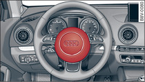 Steering wheel: Driver's airbag