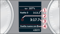 Cuadro de instrumentos: Laptimer