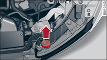 Compartiment-moteur : retrait du cache