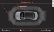 MMI: Optische afstandsweergave (wagens met inparkeersysteem*)