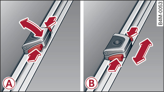 Fig. 84 Luggage compartment: Variable* fastening rings