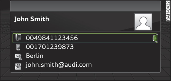 Fig. 209 Show contact details