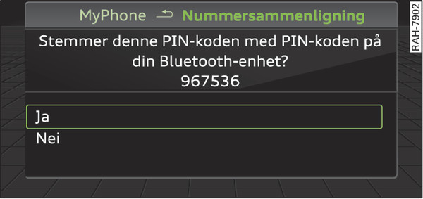 Bilde 201Tast inn PIN-koden til mobiltelefonen