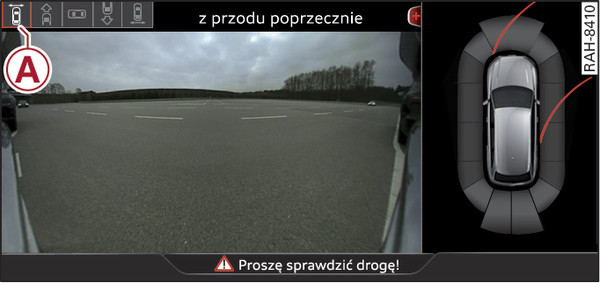 Rys. 161System Infotainment: tryb z przodu poprzecznie