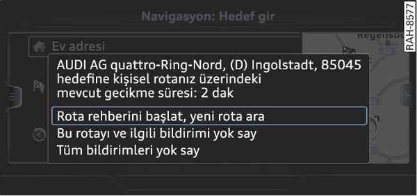 Şek. 221Kişisel rota hakkında bilgi