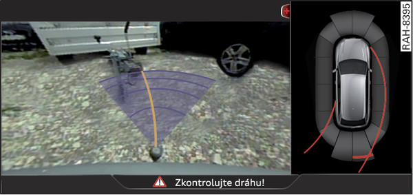 Obr. 170 Infotainment: zobrazení přívěsu