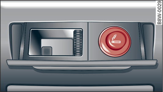 Fig. 84 Centre console: Cigarette lighter (rear)