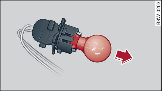 Fig. 368 Headlight: Bulb holder for turn signal