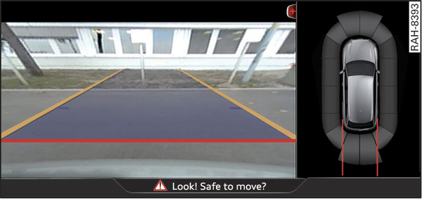 Fig. 169 Infotainment display: Aligning the vehicle