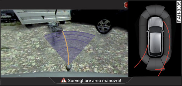 Fig. 170Sistema di infotainment: vista rimorchio