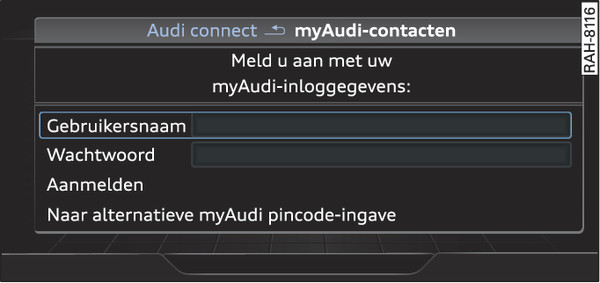 Afbeelding 220Aanmelding bij myAudi