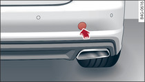 Rear bumper: Cover cap