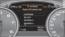 Radio menu