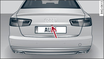 Boot lid: Location of reversing camera