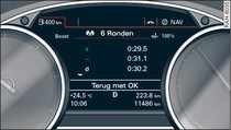 Display: Tijdmeting analyseren