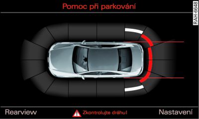 Infotainment: optické zobrazování odstupu