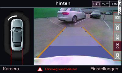 Infotainment: Fahrzeug ausrichten